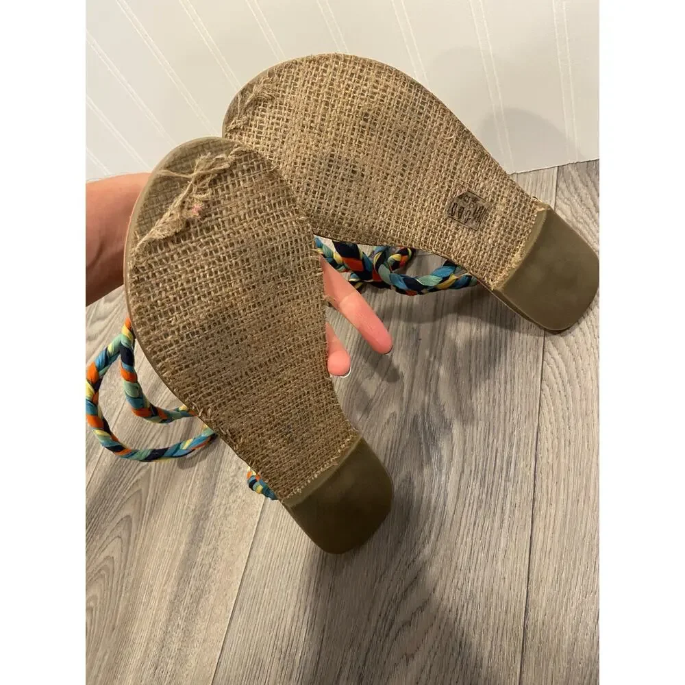 New Free People Havana Gladiator Sandal - Multi Braid - Euro 40 - US 9.0